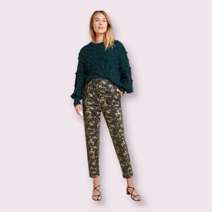 Anthropologie Amadi Camo Wide Leg Crop Pants